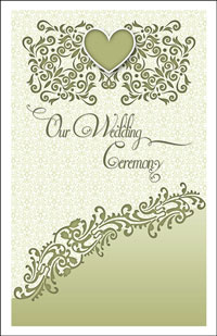 Wedding Program Cover Template 12A - Graphic 7